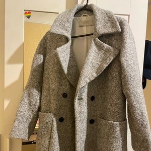 Grey Double breasted coat